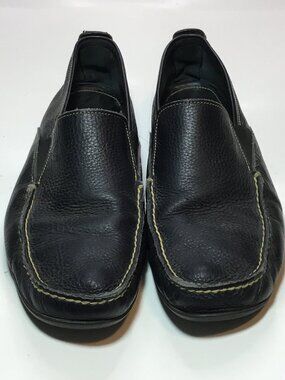 Michael Toschi Pebbled Leather Driving Shoes | Black/Size 11